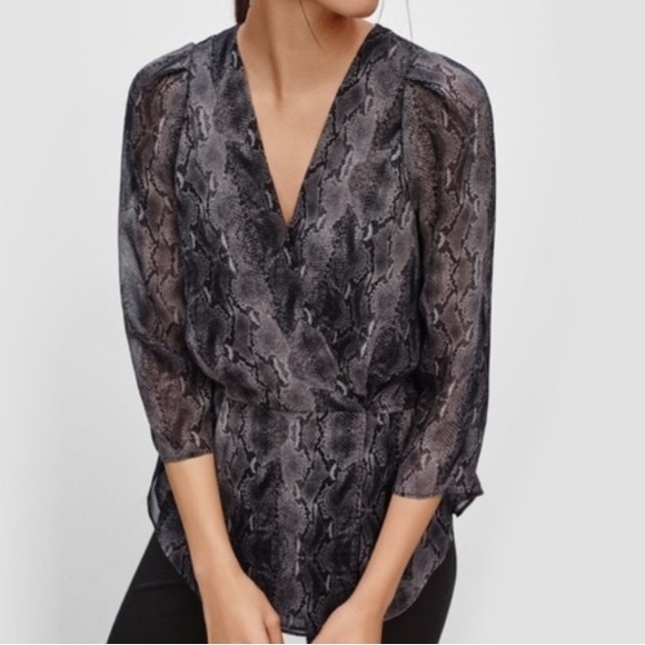 Aritzia Alexander Silk Blouse Size M - Picture 7 of 8